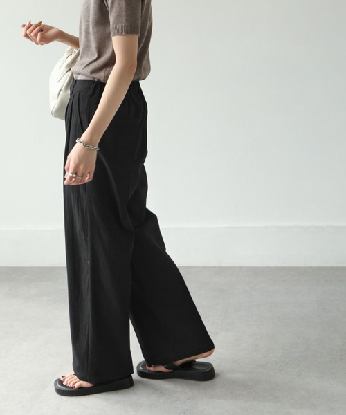 Chillfar（チルファー）の「リネンライクタックパンツ（その他パンツ・レディース・アイボリー/ブラック/ブラウン/ベージュ/オレンジ・MEDIUM/LARGE）」の17枚目の写真