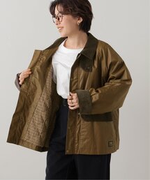 DOUBLE NAME | オイルド風加工ハンティングジャケット(ミリタリージャケット)