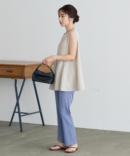 KOBE LETTUCE（コウベレタス）の「2way裾ファスナースリットパンツ（その他パンツ・レディース・カーキ/ブルー/ブラック/オレンジ・FREE）」の7枚目の写真