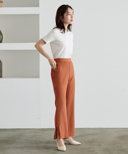 KOBE LETTUCE（コウベレタス）の「2way裾ファスナースリットパンツ（その他パンツ・レディース・カーキ/ブルー/ブラック/オレンジ・FREE）」の9枚目の写真