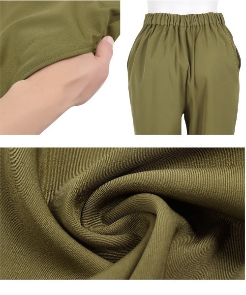 KOBE LETTUCE（コウベレタス）の「2way裾ファスナースリットパンツ（その他パンツ・レディース・カーキ/ブルー/ブラック/オレンジ・FREE）」の13枚目の写真