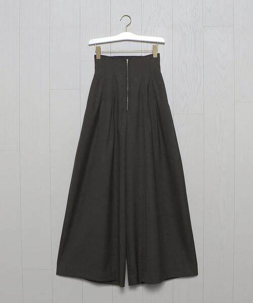 H　BEAUTY&YOUTH UNITED ARROWS（エイチビューティーアンドユースユナイテッドアローズ）の「＜H＞TYPEWRITER CLOTH HIGH WAIST BAGGY PANTS/パンツ（その他パンツ・レディース・ブラック/オリーブ・S/M）」の2枚目の写真
