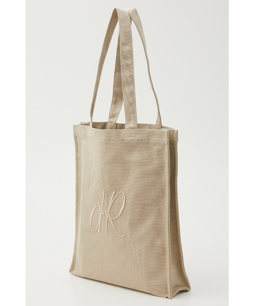 rienda（リエンダ）の「Rロゴキャンバストートバッグ（トートバッグ・レディース・アイボリー/ブラック/ライトブルー/グレー/レッド/ライトベージュ・FREE）」の5枚目の写真