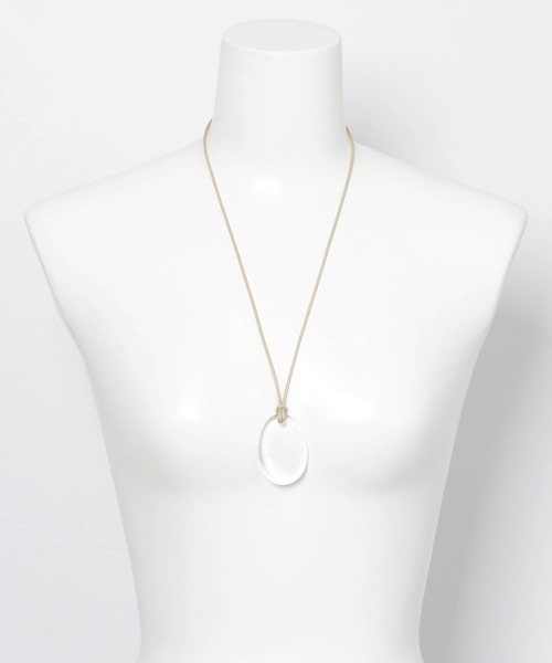 URBAN RESEARCH DOORS(アーバンリサーチドアーズ)の「ガラスオーバルネックレス(ネックレス・レディース・クリア/ブラウン・ONE)」の7枚目の写真