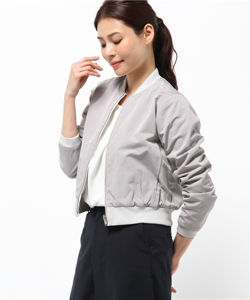 COLLAGE GALLARDAGALANTE（コラージュガリャルダガランテ）の「リバーシブルジャケット（ブルゾン・レディース・カーキ/グレー・FREE）」の10枚目の写真