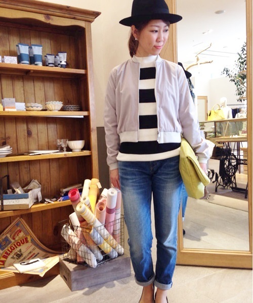 COLLAGE GALLARDAGALANTE（コラージュガリャルダガランテ）の「リバーシブルジャケット（ブルゾン・レディース・カーキ/グレー・FREE）」の11枚目の写真