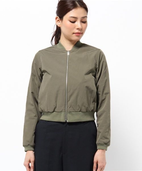 COLLAGE GALLARDAGALANTE（コラージュガリャルダガランテ）の「リバーシブルジャケット（ブルゾン・レディース・カーキ/グレー・FREE）」の4枚目の写真