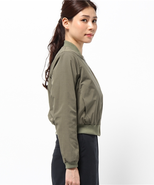 COLLAGE GALLARDAGALANTE（コラージュガリャルダガランテ）の「リバーシブルジャケット（ブルゾン・レディース・カーキ/グレー・FREE）」の5枚目の写真