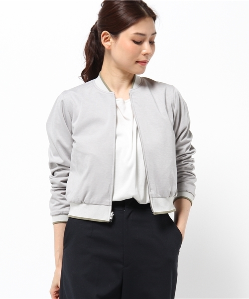 COLLAGE GALLARDAGALANTE（コラージュガリャルダガランテ）の「リバーシブルジャケット（ブルゾン・レディース・カーキ/グレー・FREE）」の15枚目の写真