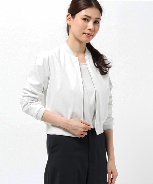 COLLAGE GALLARDAGALANTE（コラージュガリャルダガランテ）の「リバーシブルジャケット（ブルゾン・レディース・カーキ/グレー・FREE）」の16枚目の写真