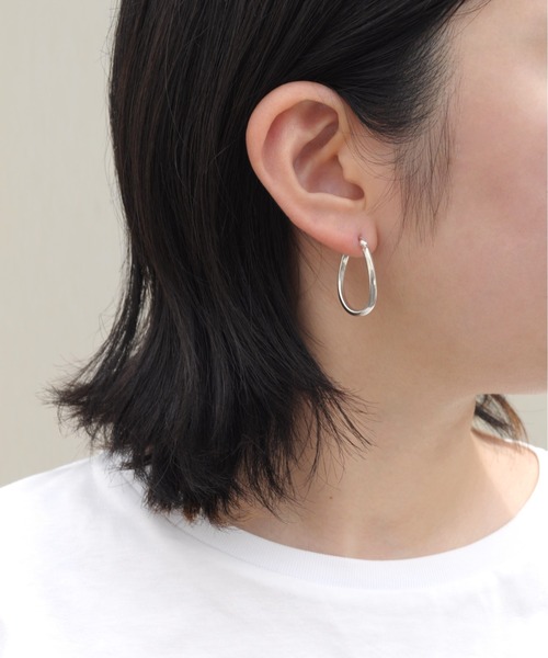 ieLS(イエルズ)の「「ieLS」SV925 シルバー デザイン フープリングピアス(ピアス(両耳用)・メンズ・その他1/その他2/その他3/その他4/その他5/その他6/その他7/その他8/その他9・ONE SIZE)」の22枚目の写真