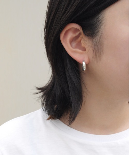 ieLS(イエルズ)の「「ieLS」SV925 シルバー デザイン フープリングピアス(ピアス(両耳用)・メンズ・その他1/その他2/その他3/その他4/その他5/その他6/その他7/その他8/その他9・ONE SIZE)」の11枚目の写真