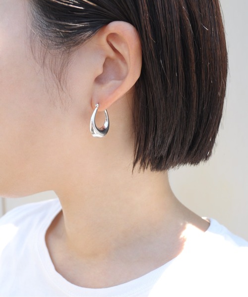 ieLS(イエルズ)の「「ieLS」SV925 シルバー デザイン フープリングピアス(ピアス(両耳用)・メンズ・その他1/その他2/その他3/その他4/その他5/その他6/その他7/その他8/その他9・ONE SIZE)」の21枚目の写真