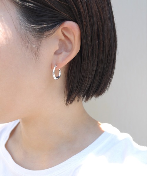 ieLS(イエルズ)の「「ieLS」SV925 シルバー デザイン フープリングピアス(ピアス(両耳用)・メンズ・その他1/その他2/その他3/その他4/その他5/その他6/その他7/その他8/その他9・ONE SIZE)」の18枚目の写真