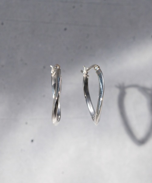 ieLS(イエルズ)の「「ieLS」SV925 シルバー デザイン フープリングピアス(ピアス(両耳用)・メンズ・その他1/その他2/その他3/その他4/その他5/その他6/その他7/その他8/その他9・ONE SIZE)」の16枚目の写真