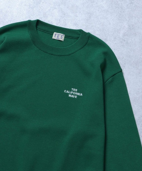 The Endless Summer(エンドレスサマー)の「TES LOCAL CREW MILANO RIB KNIT / クルーネックニット(ニット/セーター・メンズ・エメラルド/ブラック/オレンジ/ホワイト/グレー・LARGE/X-LARGE/MEDIUM/SMALL)」の5枚目の写真