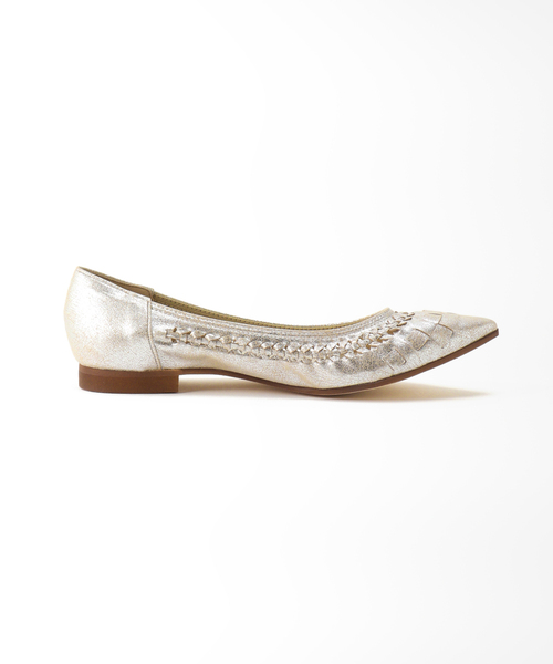 LE TALON（ルタロン）の「ポインテッドサシメッシュフラット（パンプス・レディース・ブラック系その他/シルバー・22.5cm/23cm/23.5cm/24cm/24.5cm/25.5cm/25cm/22cm）」の5枚目の写真