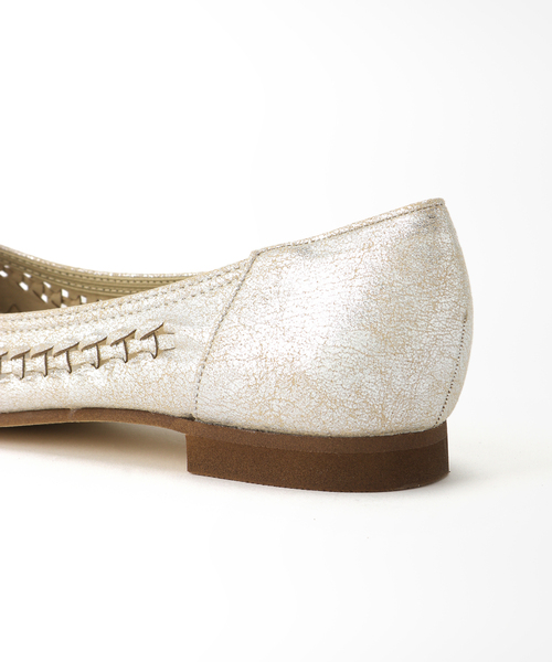 LE TALON（ルタロン）の「ポインテッドサシメッシュフラット（パンプス・レディース・ブラック系その他/シルバー・22.5cm/23cm/23.5cm/24cm/24.5cm/25.5cm/25cm/22cm）」の6枚目の写真