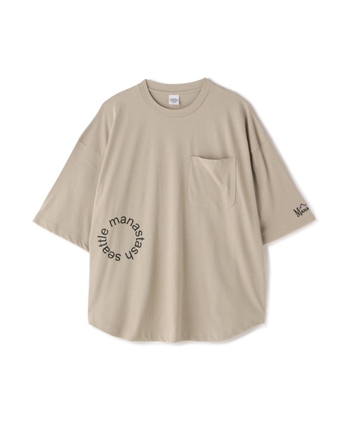 MANASTASH（マナスタッシュ）の「MANASTASH/マナスタッシュ　MS Circle logo tee　MSサークルロゴティー（Tシャツ/カットソー・メンズ・ホワイト/ベージュ/カーキ/ブラック・M/L）」の3枚目の写真