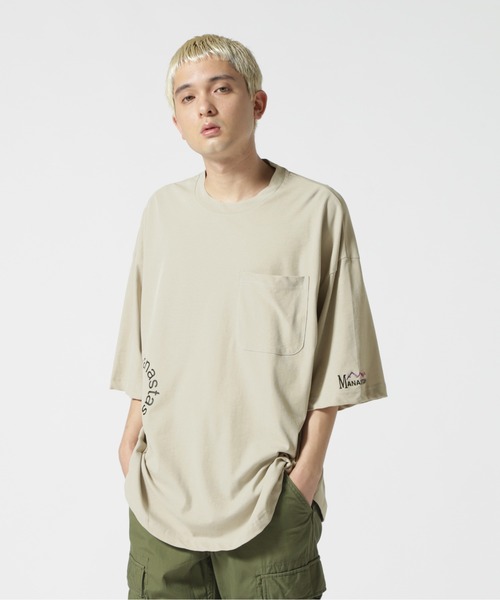 MANASTASH（マナスタッシュ）の「MANASTASH/マナスタッシュ　MS Circle logo tee　MSサークルロゴティー（Tシャツ/カットソー・メンズ・ホワイト/ベージュ/カーキ/ブラック・M/L）」の21枚目の写真