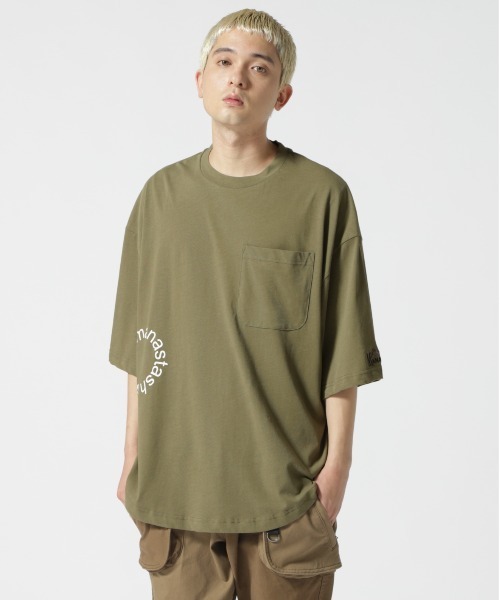 MANASTASH（マナスタッシュ）の「MANASTASH/マナスタッシュ　MS Circle logo tee　MSサークルロゴティー（Tシャツ/カットソー・メンズ・ホワイト/ベージュ/カーキ/ブラック・M/L）」の12枚目の写真