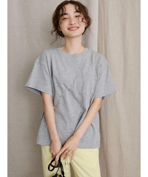 AMERICAN HOLIC(アメリカンホリック)の「きちんとポケットTシャツ2(Tシャツ/カットソー・レディース・グレー系その他・L/M)」の2枚目の写真