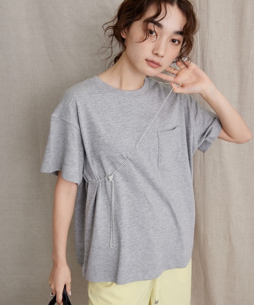 AMERICAN HOLIC(アメリカンホリック)の「きちんとポケットTシャツ2(Tシャツ/カットソー・レディース・グレー系その他・L/M)」の1枚目の写真