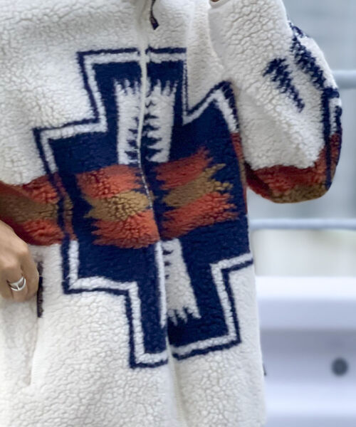 PENDLETON（ペンドルトン）の「【PENDLETON/ペンドルトン】Boa Stand Blouson ボアフリース ブルゾン（ブルゾン・メンズ・ホワイト/ブラック/ベージュ/ネイビー・M/L）」の5枚目の写真