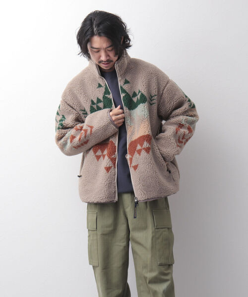 PENDLETON（ペンドルトン）の「【PENDLETON/ペンドルトン】Boa Stand Blouson ボアフリース ブルゾン（ブルゾン・メンズ・ホワイト/ブラック/ベージュ/ネイビー・M/L）」の17枚目の写真