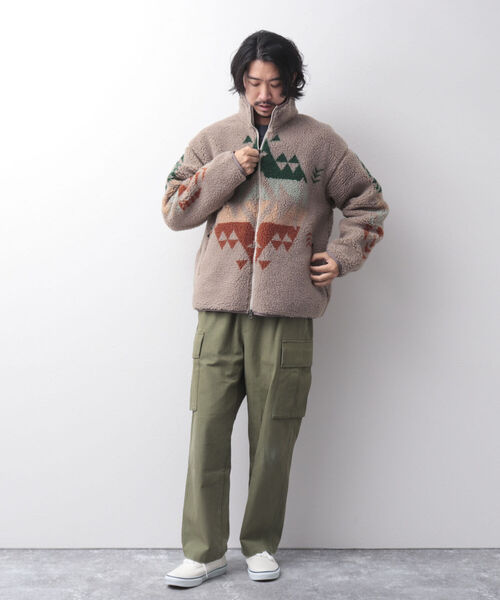 PENDLETON（ペンドルトン）の「【PENDLETON/ペンドルトン】Boa Stand Blouson ボアフリース ブルゾン（ブルゾン・メンズ・ホワイト/ブラック/ベージュ/ネイビー・M/L）」の14枚目の写真