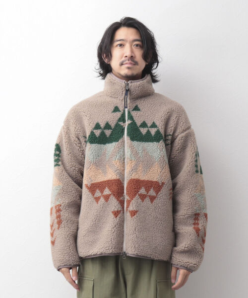 PENDLETON（ペンドルトン）の「【PENDLETON/ペンドルトン】Boa Stand Blouson ボアフリース ブルゾン（ブルゾン・メンズ・ホワイト/ブラック/ベージュ/ネイビー・M/L）」の18枚目の写真