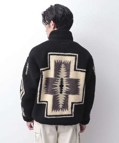PENDLETON（ペンドルトン）の「【PENDLETON/ペンドルトン】Boa Stand Blouson ボアフリース ブルゾン（ブルゾン・メンズ・ホワイト/ブラック/ベージュ/ネイビー・M/L）」の15枚目の写真