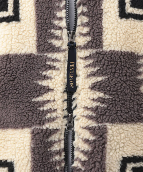 PENDLETON（ペンドルトン）の「【PENDLETON/ペンドルトン】Boa Stand Blouson ボアフリース ブルゾン（ブルゾン・メンズ・ホワイト/ブラック/ベージュ/ネイビー・M/L）」の10枚目の写真