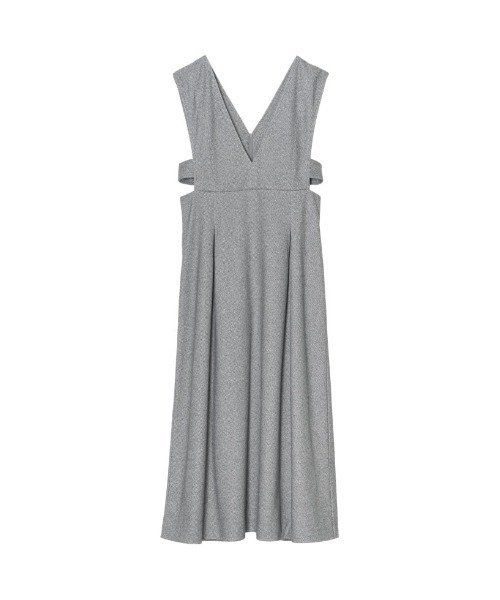 Re:EDIT（リエディ）の「[2022A/W COLLECTION][低身長/高身長サイズ有]ツイード調タックフレアジャンパースカート（ジャンパースカート・レディース・ブラウン系その他/ブラック系その他/ブラック・SHORT/MEDIUM/LARGE/TALL）」の9枚目の写真