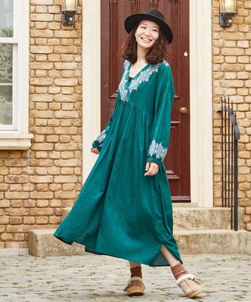 チャイハネ ジプラス刺繍ワンピース ワンピース チャイハネ チャイハネ のファッション通販 Zozotown