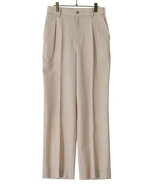 DIGAWEL（ディガウェル）の「DIGAWEL / ディガウェル：CP Intuck Pants：DWVA014[COR]（スラックス・メンズ・ベージュ・1/2）」の3枚目の写真