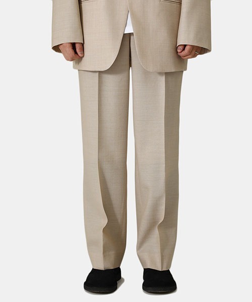 DIGAWEL（ディガウェル）の「DIGAWEL / ディガウェル：CP Intuck Pants：DWVA014[COR]（スラックス・メンズ・ベージュ・1/2）」の8枚目の写真