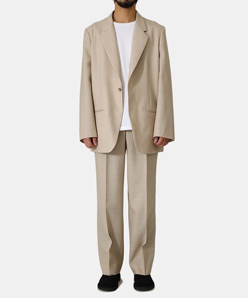 DIGAWEL（ディガウェル）の「DIGAWEL / ディガウェル：CP Intuck Pants：DWVA014[COR]（スラックス・メンズ・ベージュ・1/2）」の11枚目の写真