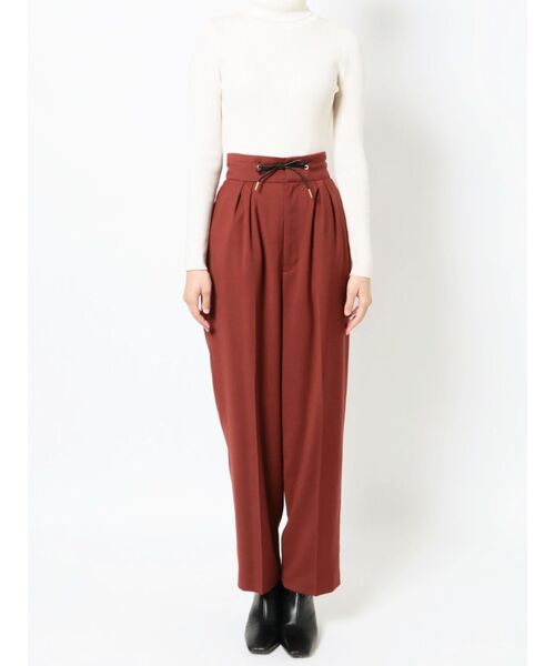 LAGUNAMOON(ラグナムーン)の「ドロストタックテーパードパンツ(その他パンツ・レディース・ダークオレンジ/ベージュ・SMALL/MEDIUM)」の10枚目の写真