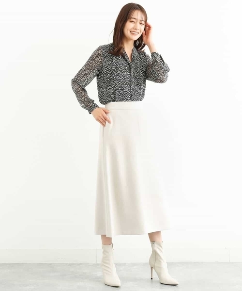 MK MICHEL KLEIN(エムケーミッシェルクラン)の「レオパード柄ボウタイブラウス/洗える(シャツ/ブラウス・レディース・ブラック/モカ・38)」の19枚目の写真