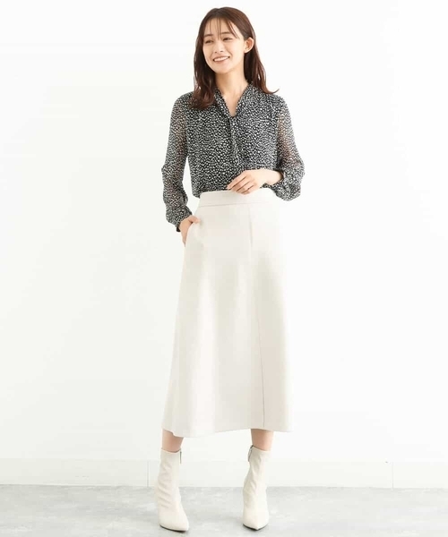 MK MICHEL KLEIN(エムケーミッシェルクラン)の「レオパード柄ボウタイブラウス/洗える(シャツ/ブラウス・レディース・ブラック/モカ・38)」の16枚目の写真