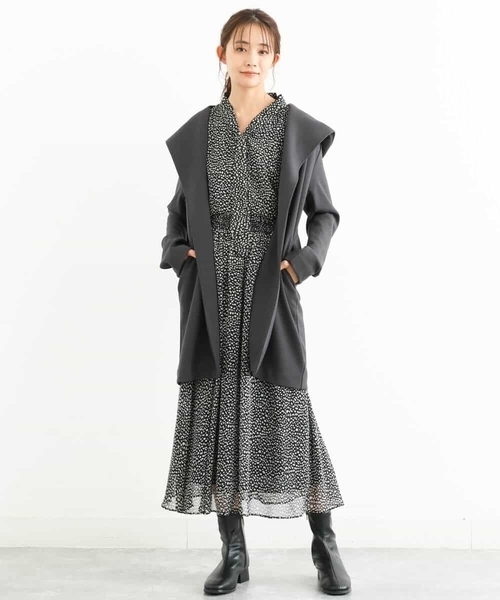 MK MICHEL KLEIN(エムケーミッシェルクラン)の「レオパード柄ボウタイブラウス/洗える(シャツ/ブラウス・レディース・ブラック/モカ・38)」の7枚目の写真