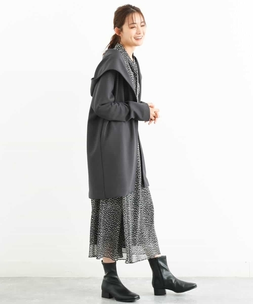MK MICHEL KLEIN(エムケーミッシェルクラン)の「レオパード柄ボウタイブラウス/洗える(シャツ/ブラウス・レディース・ブラック/モカ・38)」の5枚目の写真