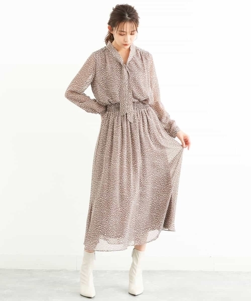 MK MICHEL KLEIN(エムケーミッシェルクラン)の「レオパード柄ボウタイブラウス/洗える(シャツ/ブラウス・レディース・ブラック/モカ・38)」の20枚目の写真