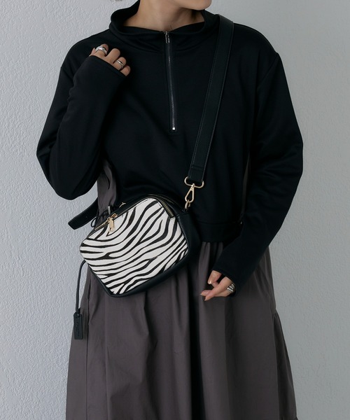 Pal collection(パルコレクション)の「ハラコ風ショルダーバック(ショルダーバッグ・レディース・ホワイト/ホワイト系その他/ブラック系その他・FREE)」の20枚目の写真