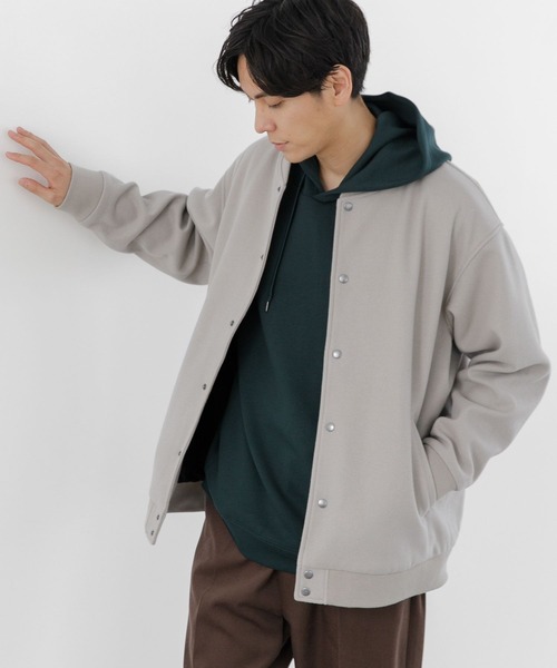 LAKOLE（ラコレ）の「ウーリーテックスタジャン / 281612（スタジャン・メンズ・アイボリー/ブラック/グリーン・LARGE/X-LARGE/MEDIUM）」の2枚目の写真