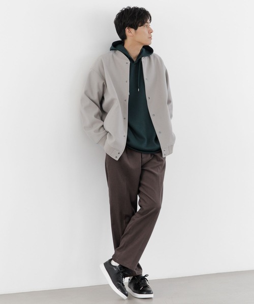 LAKOLE（ラコレ）の「ウーリーテックスタジャン / 281612（スタジャン・メンズ・アイボリー/ブラック/グリーン・LARGE/X-LARGE/MEDIUM）」の4枚目の写真