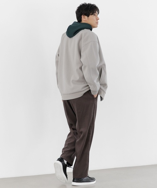 LAKOLE（ラコレ）の「ウーリーテックスタジャン / 281612（スタジャン・メンズ・アイボリー/ブラック/グリーン・LARGE/X-LARGE/MEDIUM）」の6枚目の写真