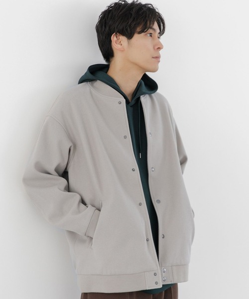 LAKOLE（ラコレ）の「ウーリーテックスタジャン / 281612（スタジャン・メンズ・アイボリー/ブラック/グリーン・LARGE/X-LARGE/MEDIUM）」の7枚目の写真