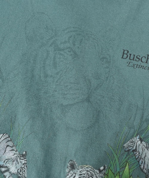 VINTAGE(ヴィンテージ)の「【ヴィンテージ古着】90s Basch Gardens ホワイトタイガー アニマルプリントTシャツ USA製(Tシャツ/カットソー・メンズ・グリーン・LARGE)」の5枚目の写真